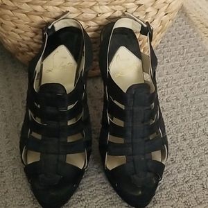 Christian Louboutin Black Heeled Sandals